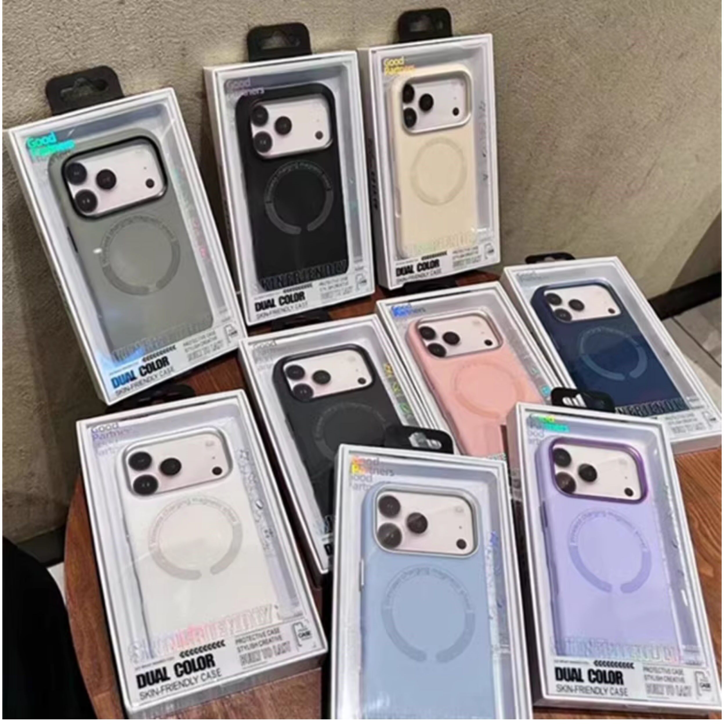 好伙伴卡仕液态硅胶磁吸苹果18 pro max手机壳批发 适用iPhone 17 15 14 16 13大气女保护纯色男新款全包酒红