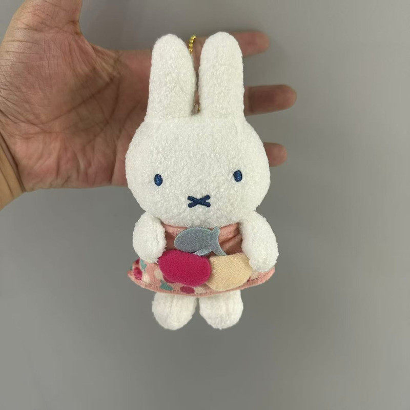 樱桃少女心米菲兔花裙子娃娃包包挂件miffy兔兔可爱兔子公仔玩偶