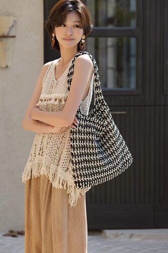 包包女2026新款春夏手工编腋下菜篮子手提单肩度假沙滩托特包潮