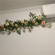 彷真月季 花藤藤蔓玫瑰假花藤条壁挂绿植空调管道墙面装 饰遮挡造景