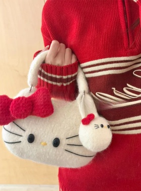 【成品】棉花糖kt编织包手提毡化包DIY毛线材料包钩针编织手提包