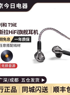 Iriver/艾利和 AK T9iE 特斯拉单元动圈有线入耳式舒适HIFI耳机