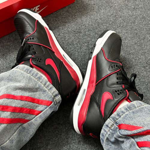Nike Air Flight 89 Low Bred 男女黑红色低帮篮球鞋 FZ3045-001