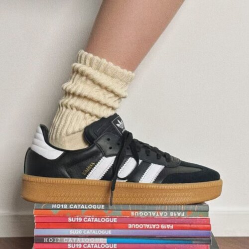 Adidas Samba XLG 男女同款黑白时尚舒适百搭潮流低帮板鞋 IE1379