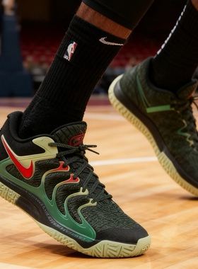 Nike KD 17 Easy Money EP 男款深绿色耐磨低帮篮球鞋 FJ9488-002