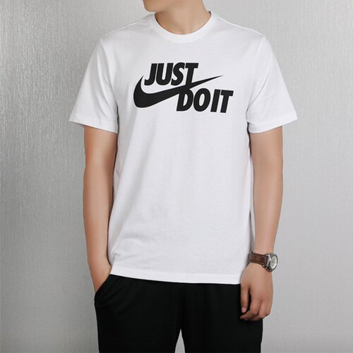 Nike Sportswear Just Do It logo男款白色圆领短袖T恤AR5007-100