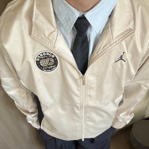 Jordan Sport Dongdan 男款杏色时尚简约百搭立领夹克 HV1253-140