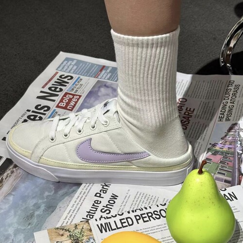 NikeCourtLegacy半拖帆布鞋