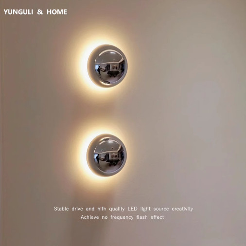 包豪斯卧室床头客厅背景墙灯中古工业风金属圆球玄关走廊氛围壁灯,家装灯饰光源,壁灯,淘宝优惠券,粉丝福利购,淘宝优惠卷