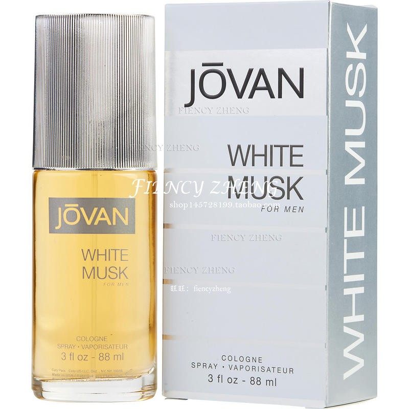 jovan white musk 祖梵白麝香男士古龙水cologne 88ml 绿叶馥奇香