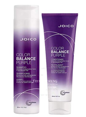 Joico Purple Shampoo Conditioner平衡护色紫色洗发水护发素