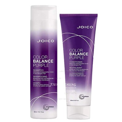 Joico Purple Shampoo Conditioner平衡护色紫色洗发水护发素