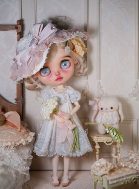 blythe小布6分小头bjd娃衣“琉光浮梦”洛丽塔蕾丝衣服ob22ob24
