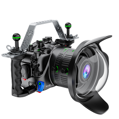 海蛙seafrogs适用尼康ZR铝合金潜水保护罩金属防水壳100米防水