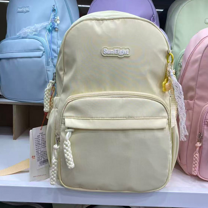 阳光8点轻便减负多隔层学生书包图片