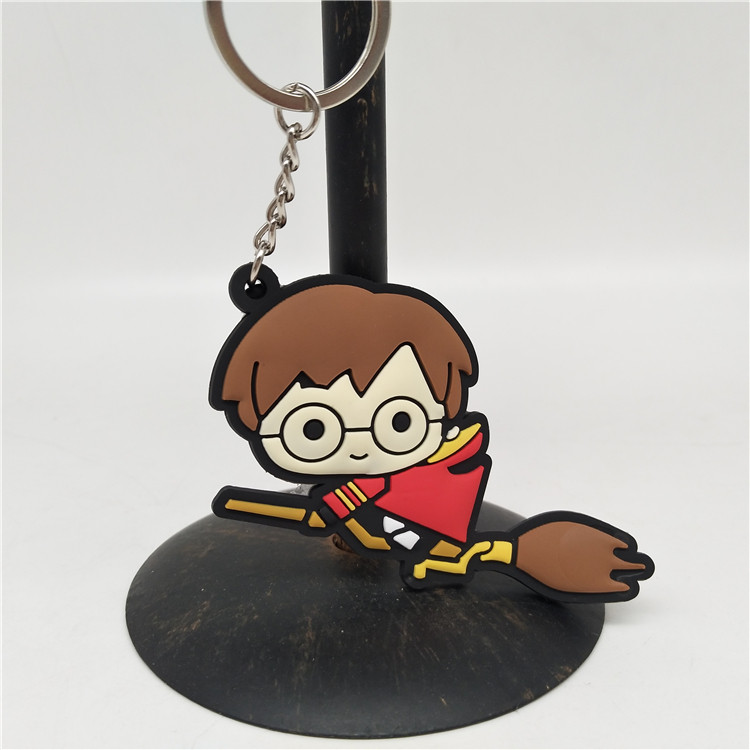 现货魔法学院哈里啵特q版双面公仔软胶扣 日本动漫周边书包钥匙扣