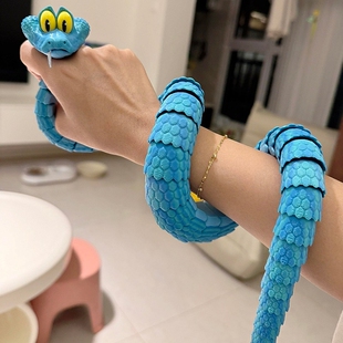 疯狂的动物城2周边盖瑞一条蛇3d打印可动解压玩具玩偶儿童礼物