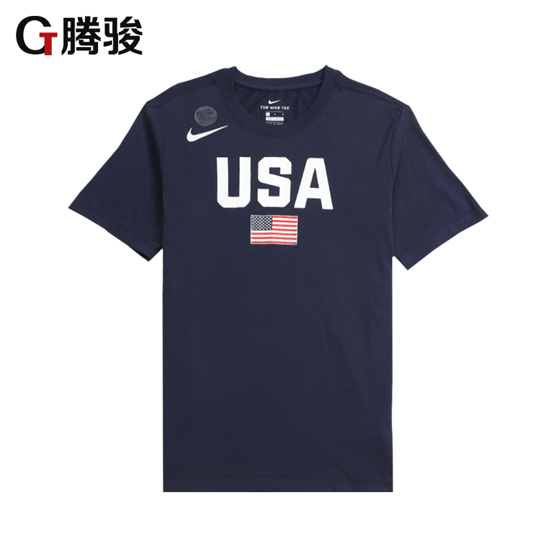 耐克 DRI-FIT USA美国队 男篮世界杯 速干透气运动T恤AV4352-451