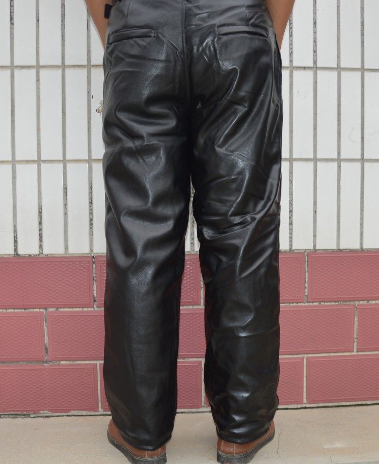 Pantalon cuir homme droit pour hiver - Ref 1477682 Image 3