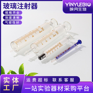 玻璃注射器玻璃针筒5ml10注射器打流食鼻饲管胃管喂饭灌注器灌肠