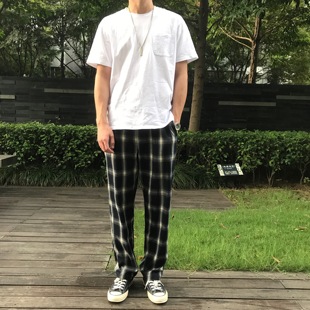 宽松 黑白格子长裤 法兰绒 normcore像女朋友一样温暖 AaNn