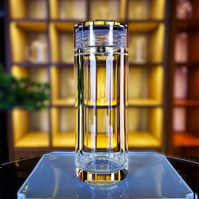 原矿水晶杯高端公务泡茶杯密封车载杯水晶玻璃杯办公会议送礼首选