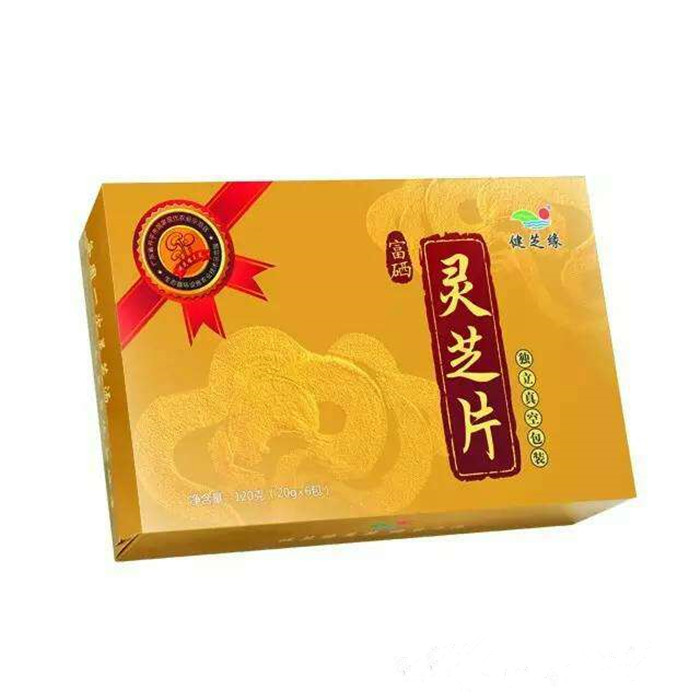 健芝缘灵芝赤芝赤灵芝新鲜灵芝烘干灵芝片