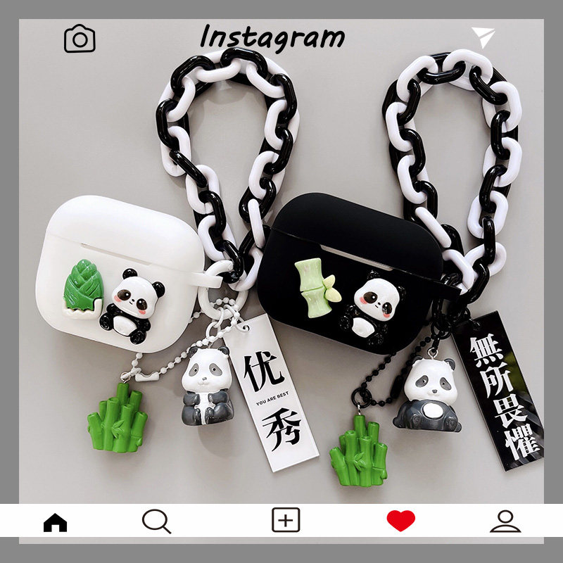 airpodspro2保护套适用Airpods pro蓝牙耳机保护壳苹果airpods耳机套airpods3耳机壳可爱熊猫pro2硅胶软壳使用感如何?