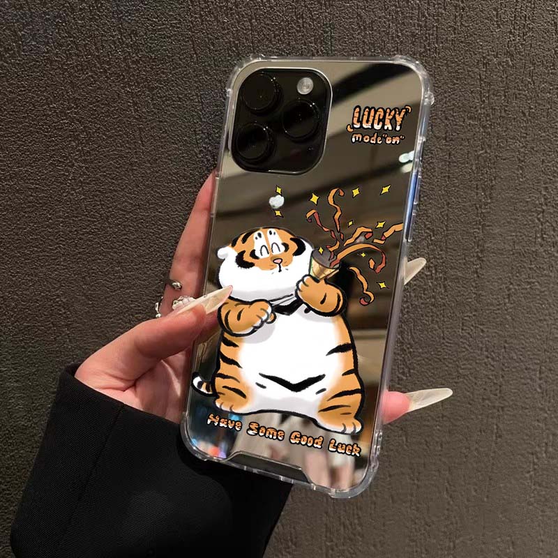 罗云熙同款胖虎镜面手机壳苹果17