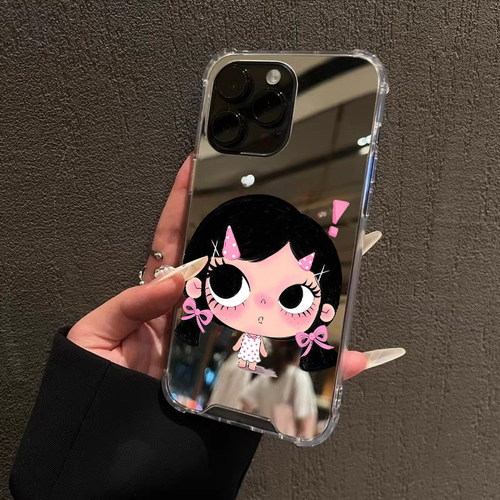 小玉手机壳适用华为P90promax镜面防摔华为Mate60晓满苹果17镜子OPPOReno16闺蜜VIVOS60甜酷风小米14三星S25