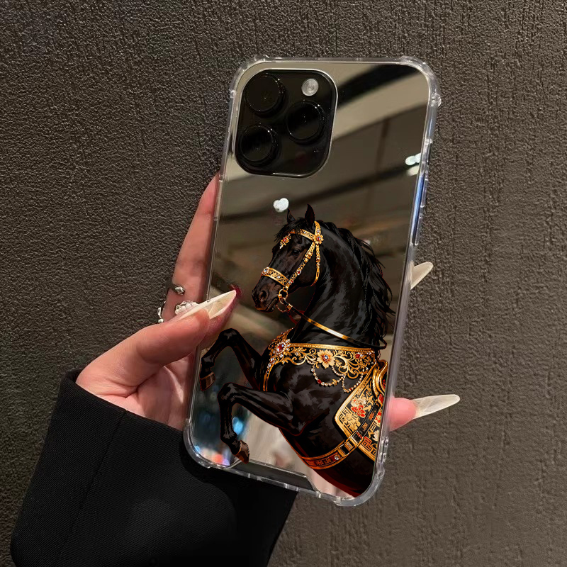 黄金宝马手机壳适用华为P80一匹黑马荣耀90一加ACE3Mate60情侣苹果17pro少女OPPOReno13VIVOS20小米14三星S25