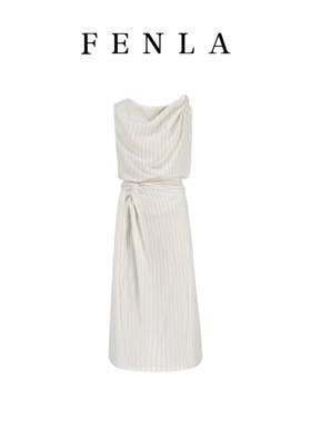 【惠姐私服】简约不规则无袖连衣裙日常气质背心裙 83869