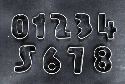 小猪圈圈－不锈钢数字蔬菜切模 饼干模 婴儿辅食工具烘焙器具