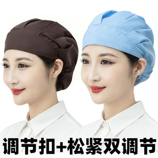 透气防尘车间男女防掉发透气印花卡通护士帽可调节口腔牙科包头帽