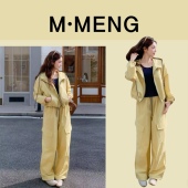 套装 M·梦老板 风休闲韩版 黄色工装 多巴胺色彩系列