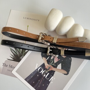 二代cleanfit十字玫瑰花高级感朋克皮带腰带 ERD忧郁富 现货