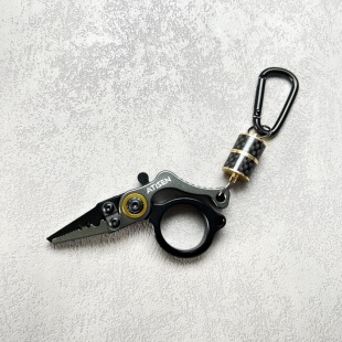 迷你路亚钳带锁铝合金钳开环器 剪线器鱼线剪取环钳装备钓鱼