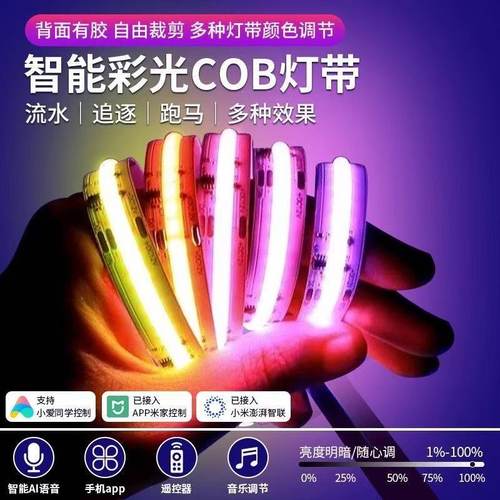 rgb幻彩音乐律动cob灯带