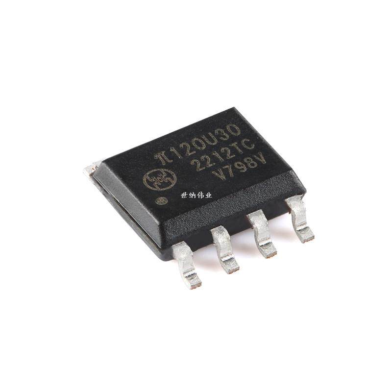 原装π120u30 soic-8 增强型esd 3kvrms 150kbps双通道数字隔离器