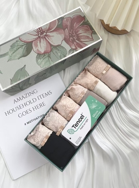 六条盒装女‮裤⁠短‬‎莫代尔桑蚕丝清爽无痕内裤DK15440‮‬‎