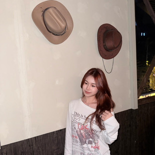ZY76LC528夏季新款印花款女上衣斜肩T恤防晒打底衫罩衫透气宽松