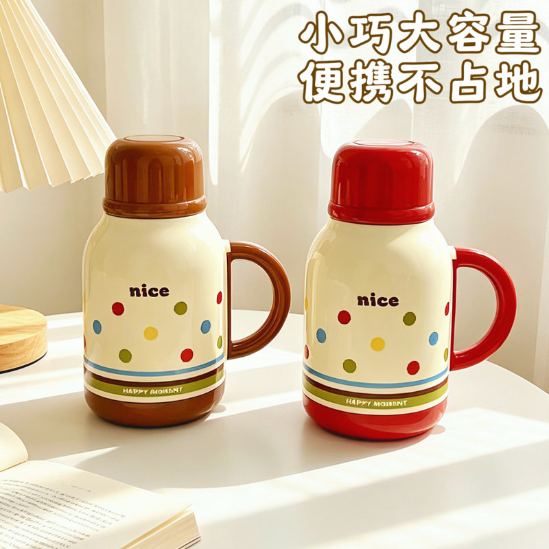 长效保温迷你1升暖水瓶家用办公室宿舍便携食品级保温壶小型容量