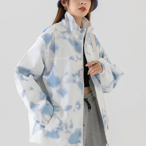 外套印花百搭棒球服韩版春秋女运动青少年酷雾霾潮潮宽松大码