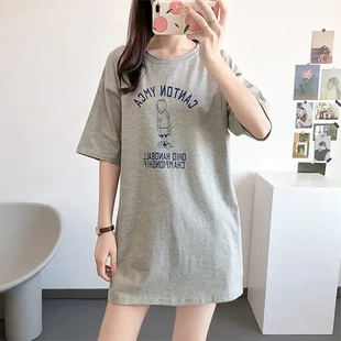 夏装 时尚 女孕妇纯棉辣妈款 外穿T恤睡衣月子服外出哺乳衣喂奶短袖