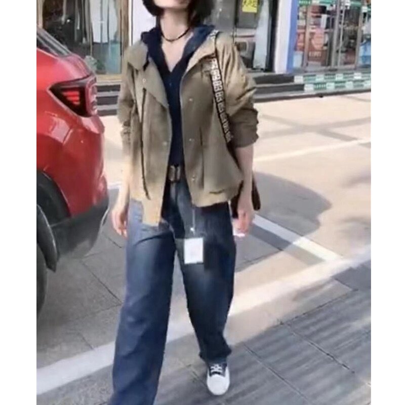 发603大爱美依缘2026早春新款韩版女款长袖短外套休闲时尚显瘦潮