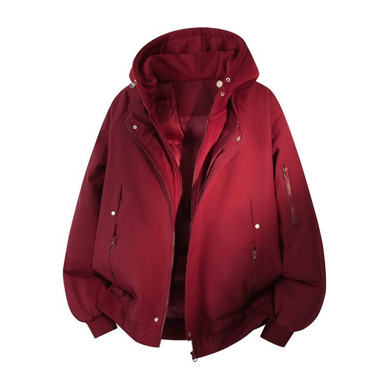 8883-2583大码假两件棉衣男女外套冬季加厚连帽工装夹棉袄子防寒,女装/女士精品,羊绒衫,淘宝优惠券,粉丝福利购,淘宝优惠卷