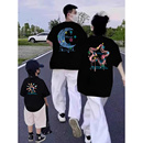 短袖 海边度假亲子服装 一家三四口2026新款 夏季 衣服出游穿搭 t恤衫