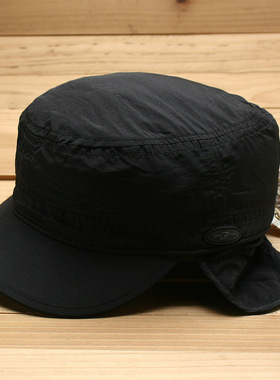 包邮俄罗斯简约光身冬季护耳内植绒短檐保暖防寒平顶帽弹力可调