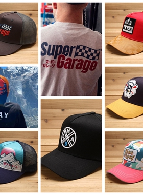 7月ins杂款欧美citywalk高顶硬顶弯檐卡车网帽TRUCKER CAPS棒球帽