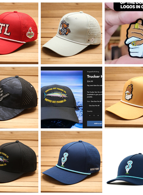 11月高顶货车帽弯檐激光打孔速干透气网眼运动glof高尔夫球棒球帽